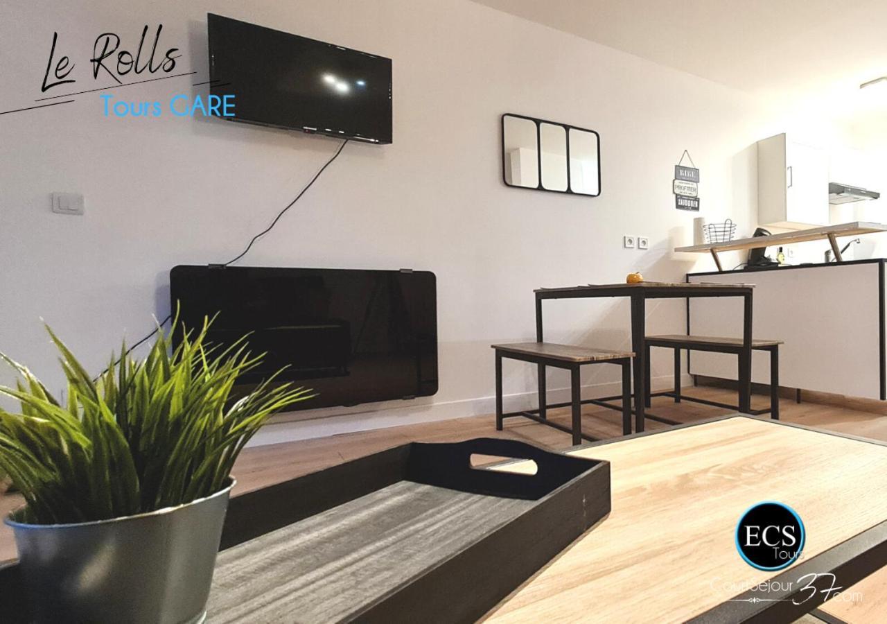 "Le Roll'S" - 1 Chambre - 5 Couchages - Calme - Terrasse - Parking Prive Tours Bagian luar foto