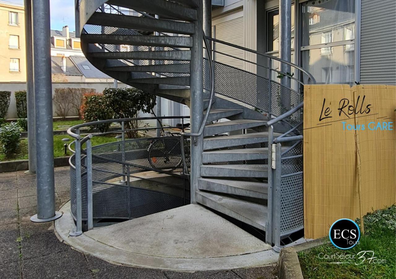 "Le Roll'S" - 1 Chambre - 5 Couchages - Calme - Terrasse - Parking Prive Tours Bagian luar foto